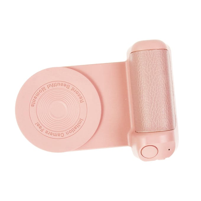 Magnetische Camera Handgreep Bluetooth Beugel Smartphone Handgreep Foto Houder Bluetooth Draadloze Afstandsbediening roze