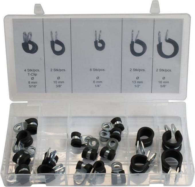 Dragon-Tools Rubberen Isolatie - Klem Assortiment - 18 delig