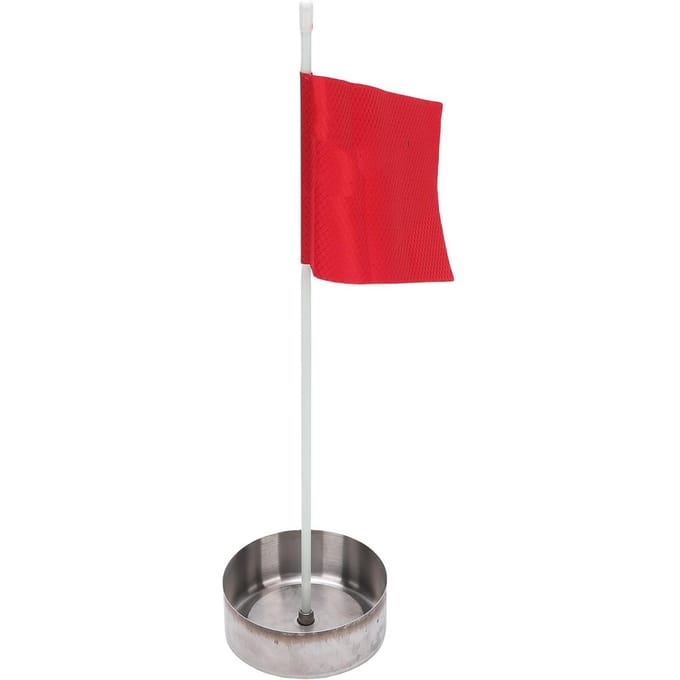 Golf Vlag Hole Cup Set Roestvrij Staal Dubbellaags Hole Cup en Vlaggenstok voor Tuin red
