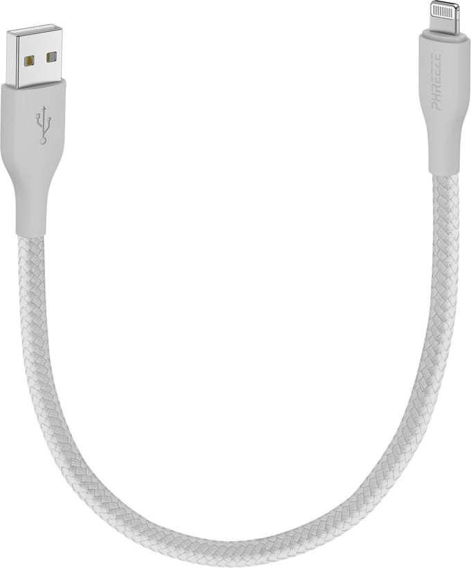 Korte oplaadkabel geschikt voor iPhone met Lightning naar usb - Carplay kabel - 30cm