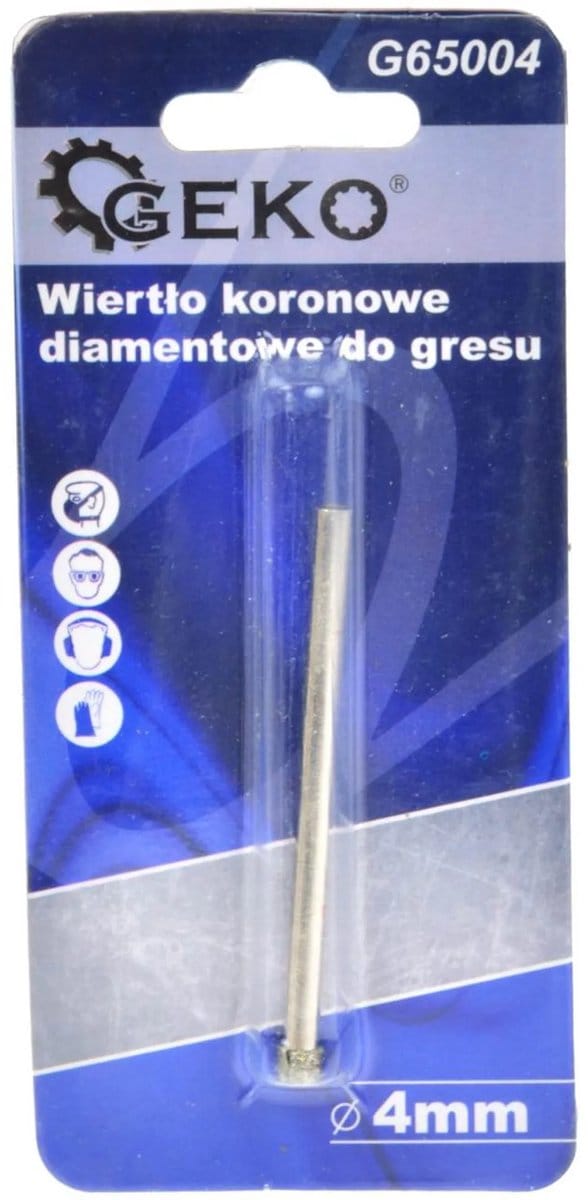 GEKO Diamant tegelboor - impactvrij - 4 mm - nat boren