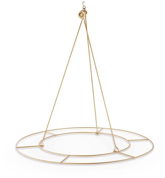Decoration Ring Metal Gold 60cm