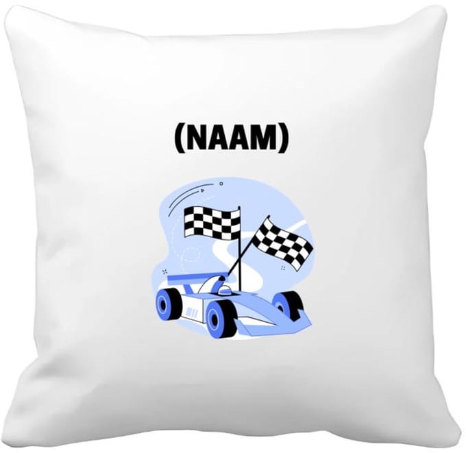 Akyol - formule 1 met eigen naam Kussen hoes - Auto rijden - auto liefhebbers - autosport - 40 bij 40 cm