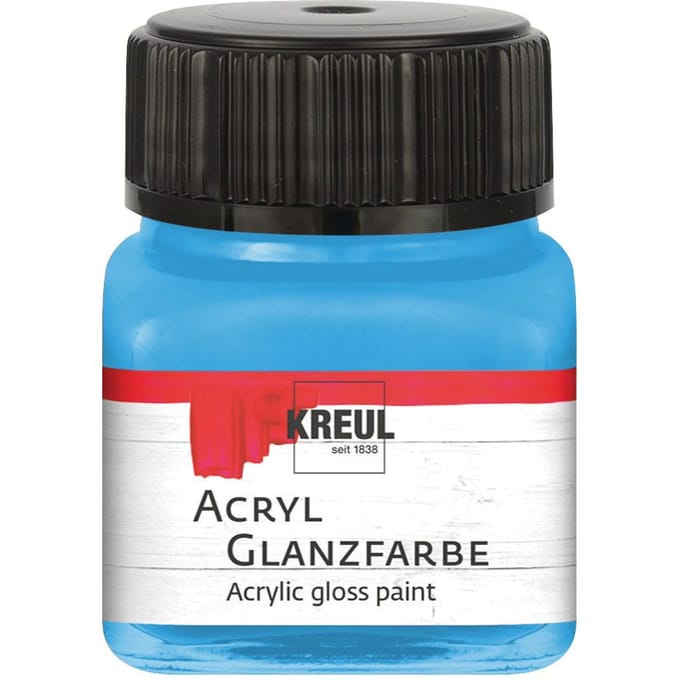 KREUL Acrylglansverf, 20 ml - Hemelsblauw