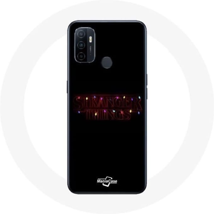 Coque pour Oppo A53 Stranger Things Affiche Logo Joyeux noël