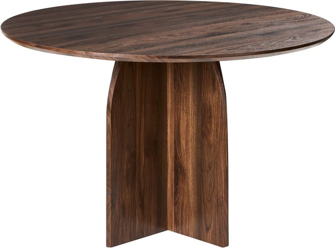 YARRA - Eettafel - Donkerbruin - ø 120 cm - MDF