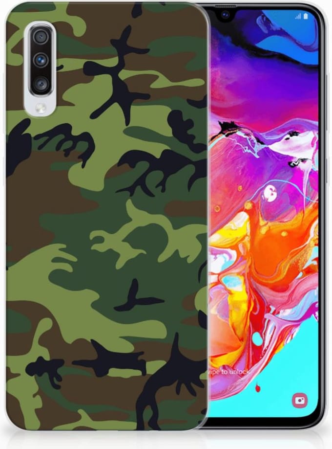 Samsung Galaxy A70 TPU bumper Army Dark