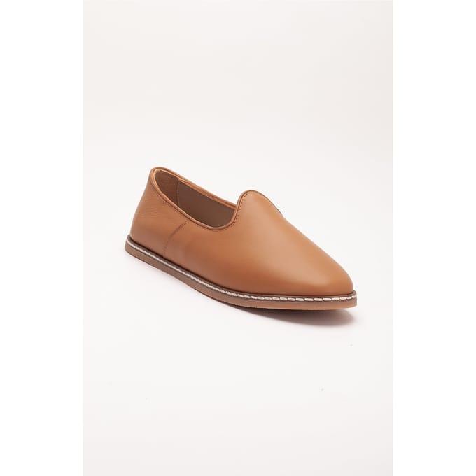 Dalya Leren Instapper Platte Schoenen Dames