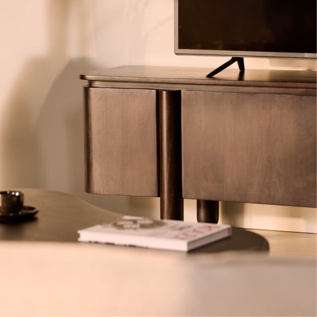 Tv-meubel Rondo Donkerbruin 175cm - Giga Meubel
