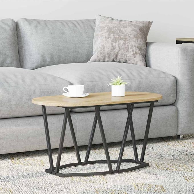 vidaXL - Salontafel - Sonoma - Eik - 80 - x - 40 - x - 40.5 - cm