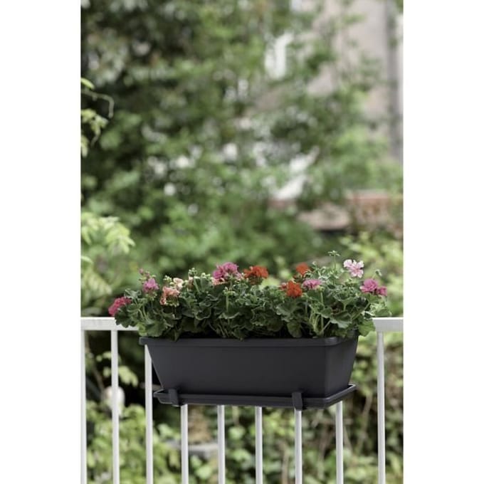 ELHO Balconniere BARCELONA - 39,5 x 19,5 x 15,6 cm - Anthracite