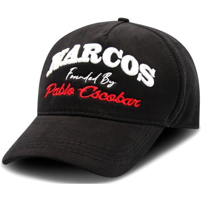 Baseball Cap Heren - Pet Heren - Narcos Pablo Escobar - Zwart