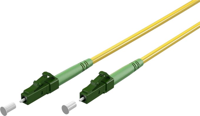 LC/APC Simplex FTTH kabel | OS2 | geel | LSZH | 20 meter