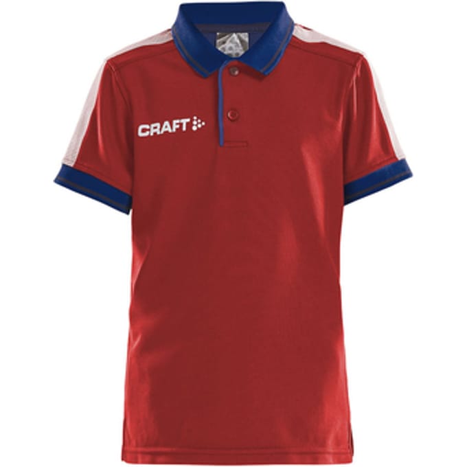 Craft Pro Control Poloshirt Jr 1906736 - Bright Red/Navy - 134/140