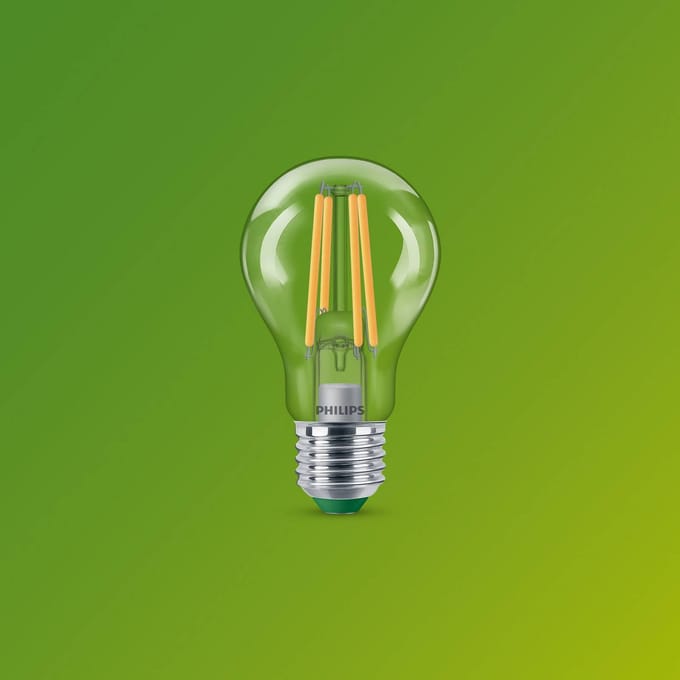 Philips ultra-efficiënte heldere ledlamp - 60 W - E27-fitting - warmwit; 2700 K - ultra-efficiënt: energielabel A - verpakking van 6