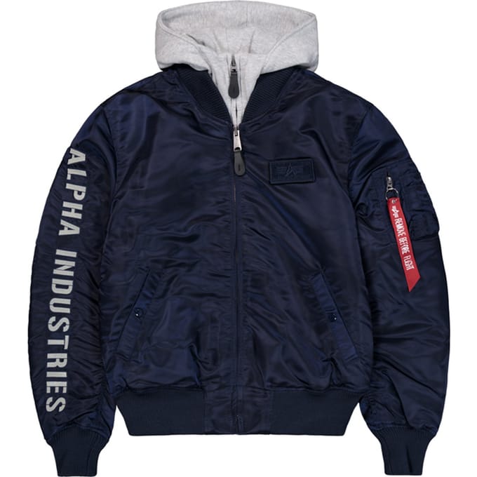MA-1 D-Tec Sleeve Embroidery Bomber Jacket