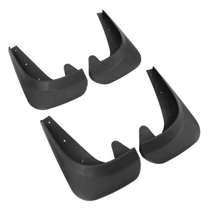 Lot de 4 garde-boue universels anti-éclaboussures avant et arrière pour voiture, camionnette, SUV black