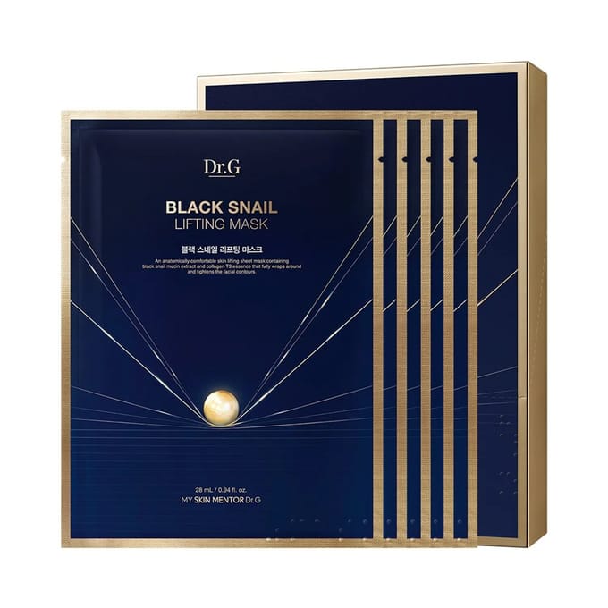 Dr.G Black Snail Lifting Masker 2 dozen 28mL 5P blue