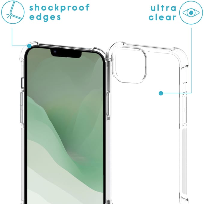 imoshion Hoesje - Geschikt voor Apple iPhone 14 Plus - Backcover met koord - Green Multi Color