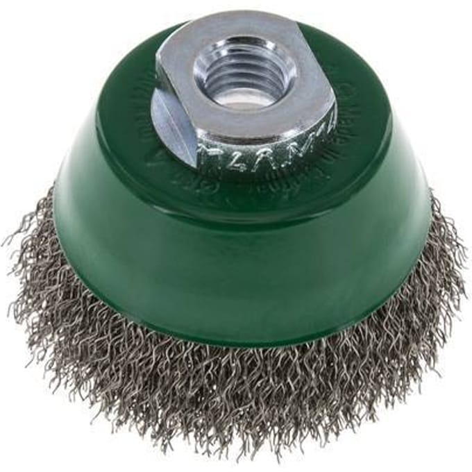 Komborstel 65mm (M 14X2) RVS 0,3mm (Gegolfd)