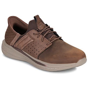 Skechers Slade - Zachary Heren Instappers - Kastanjebruin - Maat 42