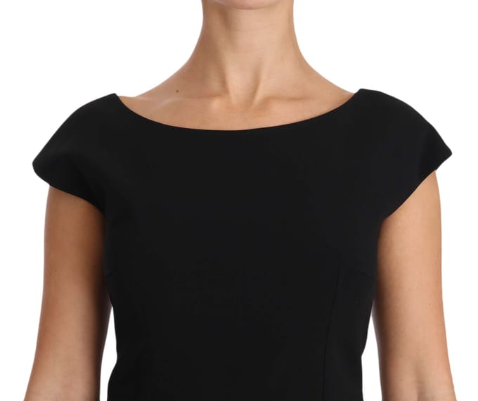 Dolce & Gabbana Vrouwen Zwart Stretch Fit Flare Gown Maxi