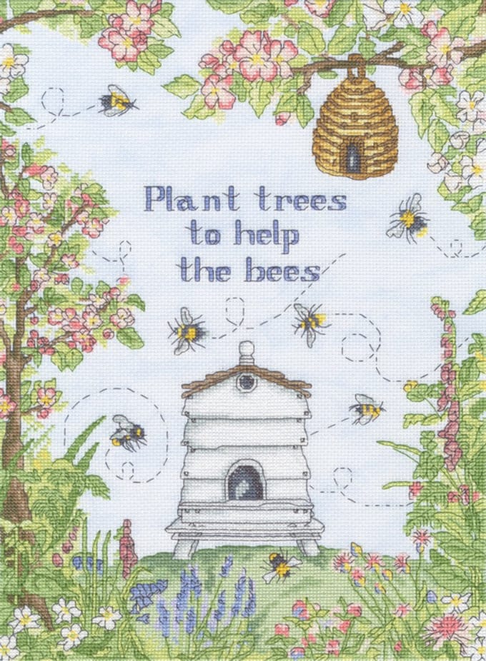 Borduurpakket Amanda Loverseed - Help The Bees- Bothy Threads