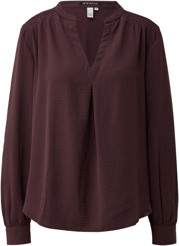 Blouse tuniek met smockdetails op de schouders dames QS