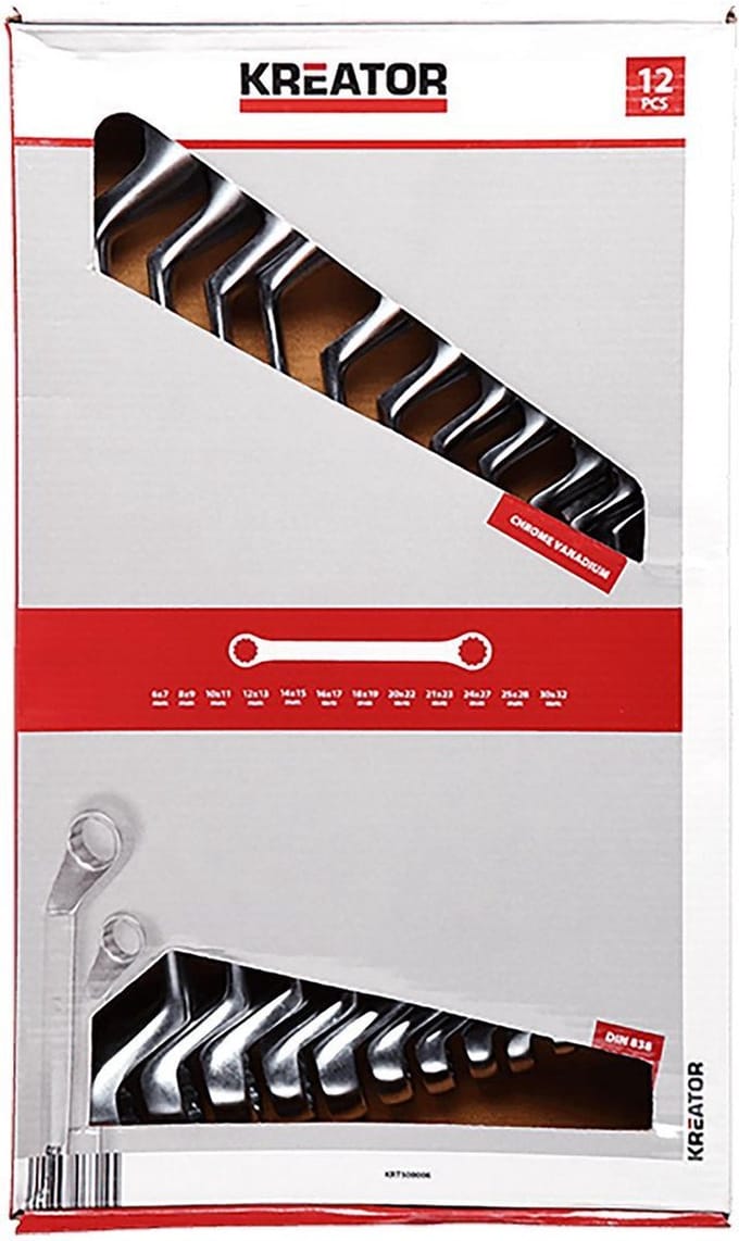 Kreator KRT500006 Ringsleutelset - 6-32mm - 12 stuks