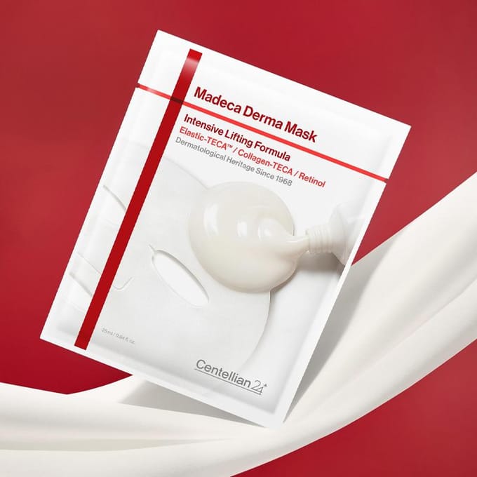 Dongkuwa Pharmaceutical Centellian 24 Madeca Derma Mask Intensieve Lifting Formule 10 Vellen red