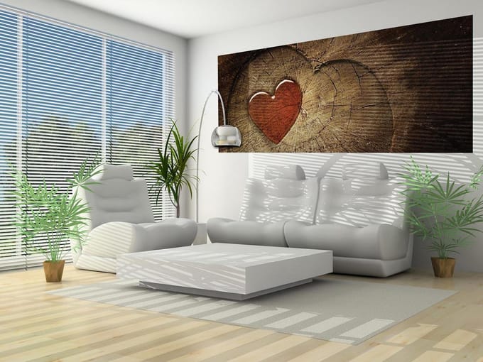 Heart Tree Photo Wallcovering