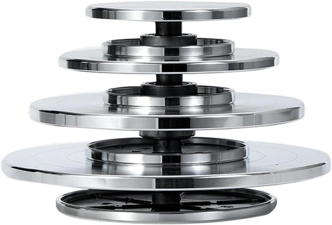 Aardewerk Wiel - Draaitafel Tool - Keramiek Projecten - Dubbelzijdig - 30CM - Aluminium