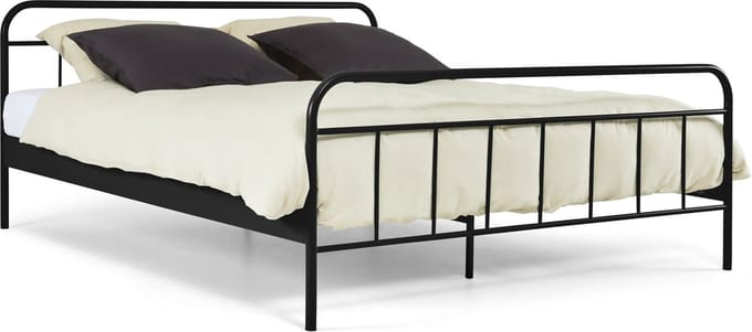 Beter Bed Alex Metalen Bedframe - Twijfelaar - 120x200cm - Zwart