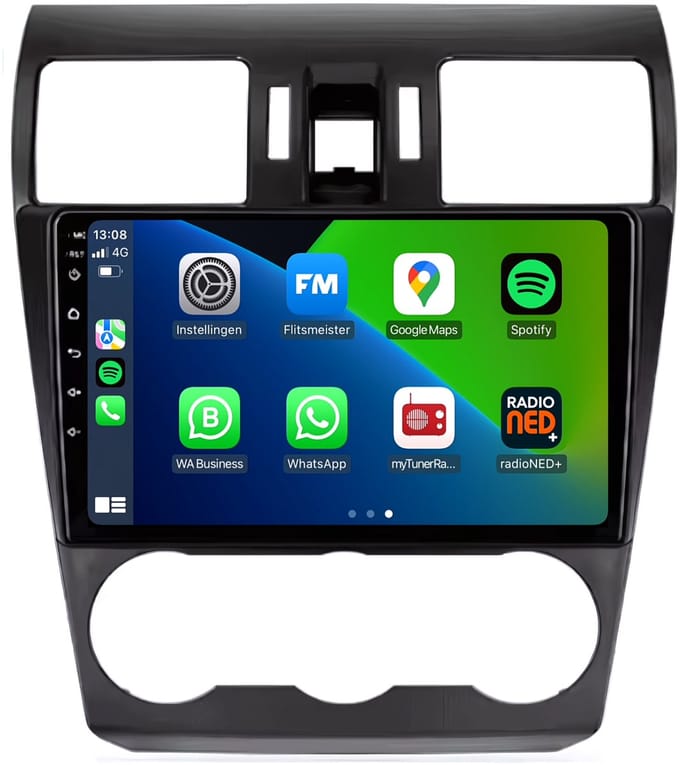 CarPlay autoradio geschikt voor Subaru Forester | 2014 t/m 2018 | Android 13 | Draadloos Apple CarPlay & Android Auto | 2GB + 32GB | 8-Core processor | Davilon | 2025 model | 2014 2015 2016 2017 2018 | Bluetooth & Wifi