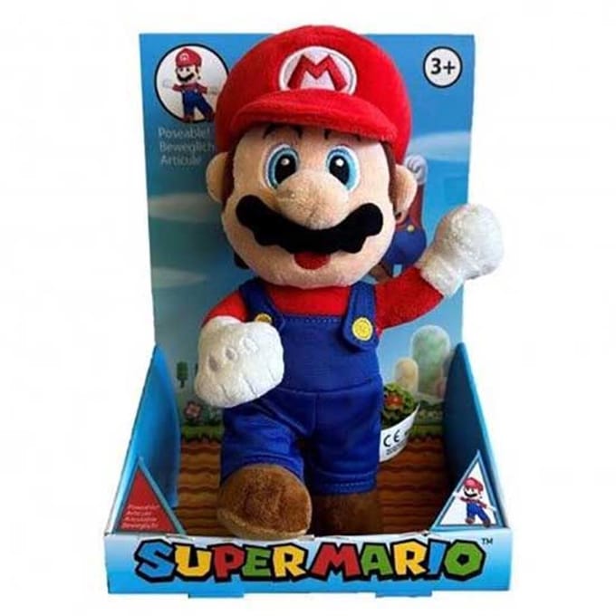 Pluche SuMa Poseable Mario, 25cm