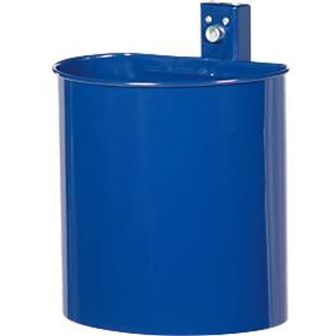 Wandafvalbak, 20 liter, Ø 330/230 x H 340 mm, niet-geperforeerd, gepoedercoat