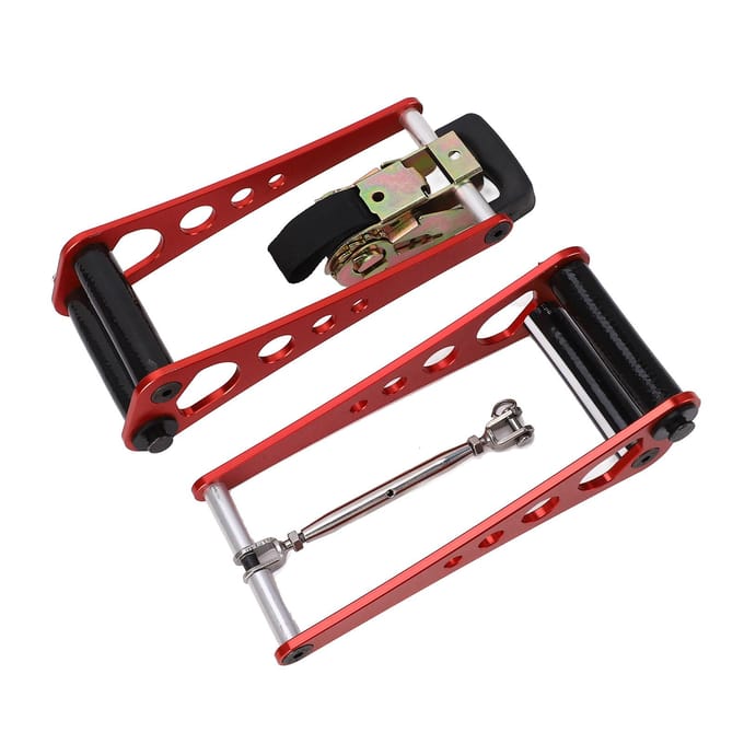Boogschieten Compound Boog Pers Draagbaar Handheld Boog Accessoires voor Compound Boog Aluminiumlegering Rood