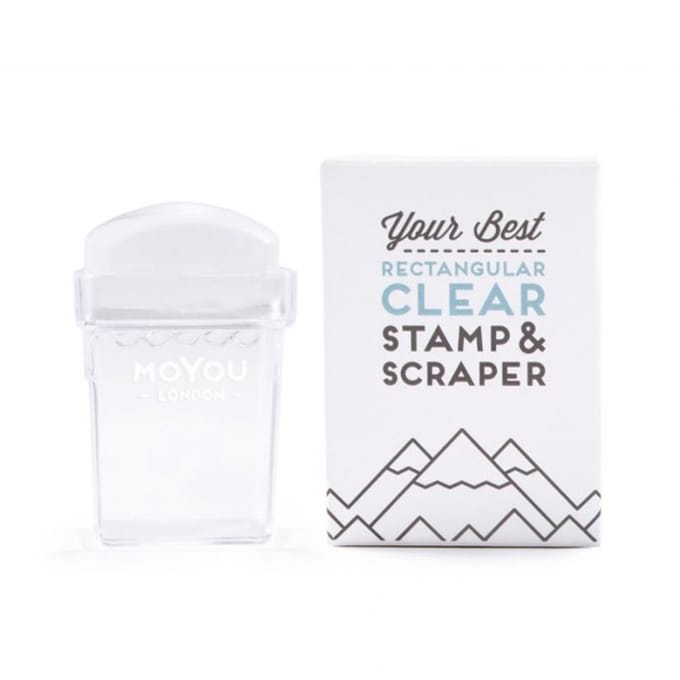 Rectangular MoYou Clear Stamp & Scraper