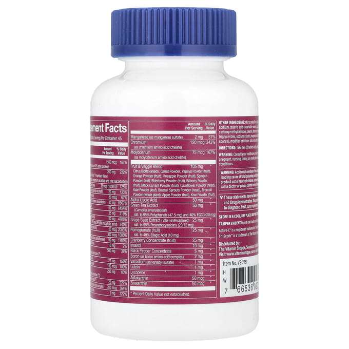 The Vitamin Shoppe, Ultimate Woman®, Multivitamine en Multimineraal, 90 Tabletten