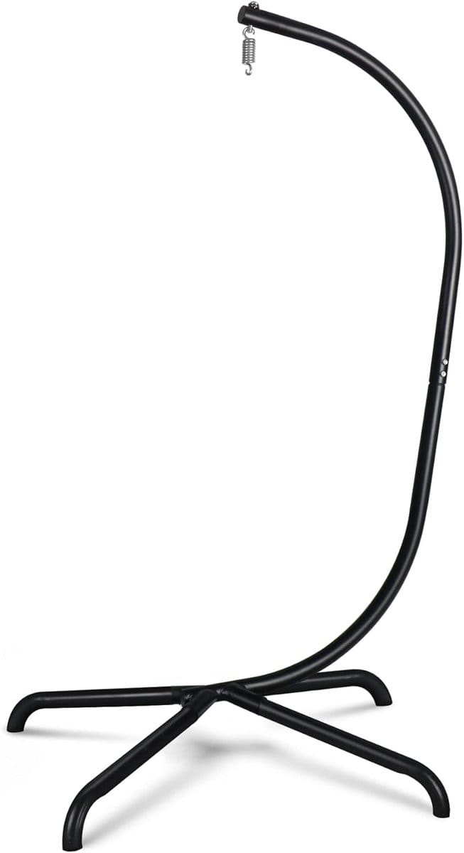 Egg Hangstoel - Hangstoel met Standaard - Chair voor Binnen en Buiten - Woonaccessoire