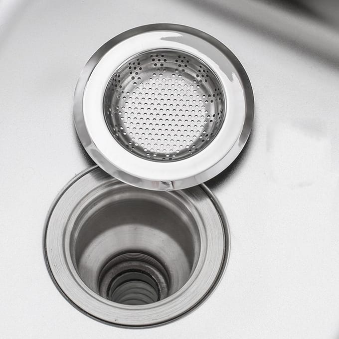 Roestvrijstalen gootsteenzeef die verstopping voorkomt Gemakkelijk schoon te maken Gootsteenzeef filter voor gray