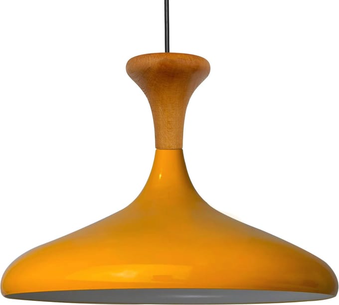 Bamyum Champion Træ Hanger, 35 cm Hanglamp Metaal E27 Scandinavische Geel Hanglamp
