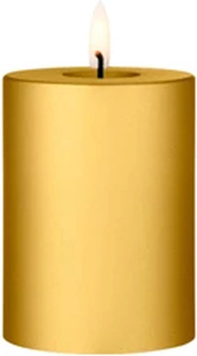 Ester & Erik Led Pillar kaars H10cm gold metallic