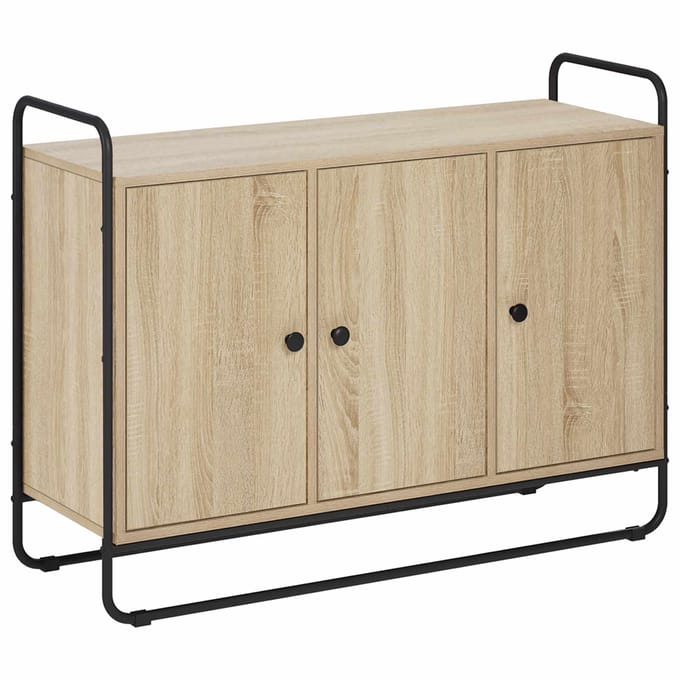 vidaXL - Dressoir - Sonoma - Eiken - 102 - x - 35 - x - 75 - cm - Bewerkt - hout
