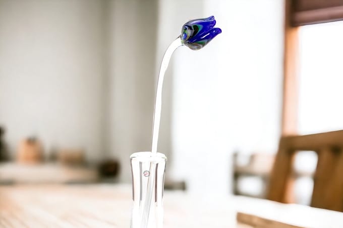 Loranto - Tulp Multicolor Blauw - Glazen Tulpen - Tulpen van Glas