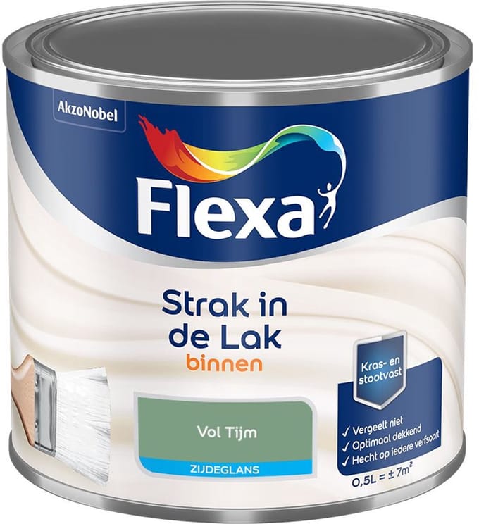 Flexa - Strak In De Lak Binnenlak Zijdeglans - Vol Tijm - Mengverf - 500 Ml
