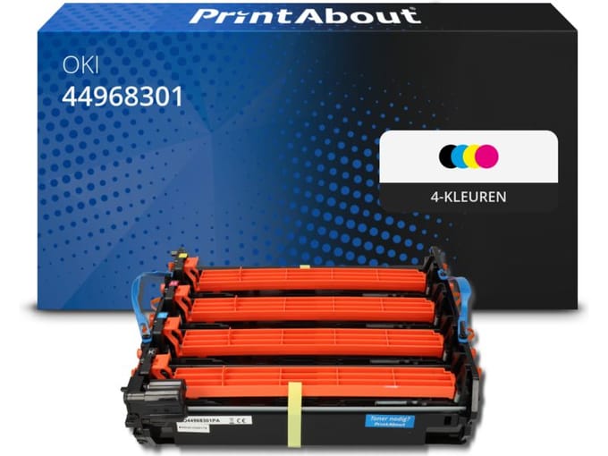 PrintAbout huismerk Drum 44968301 4-kleuren Geschikt voor OKI