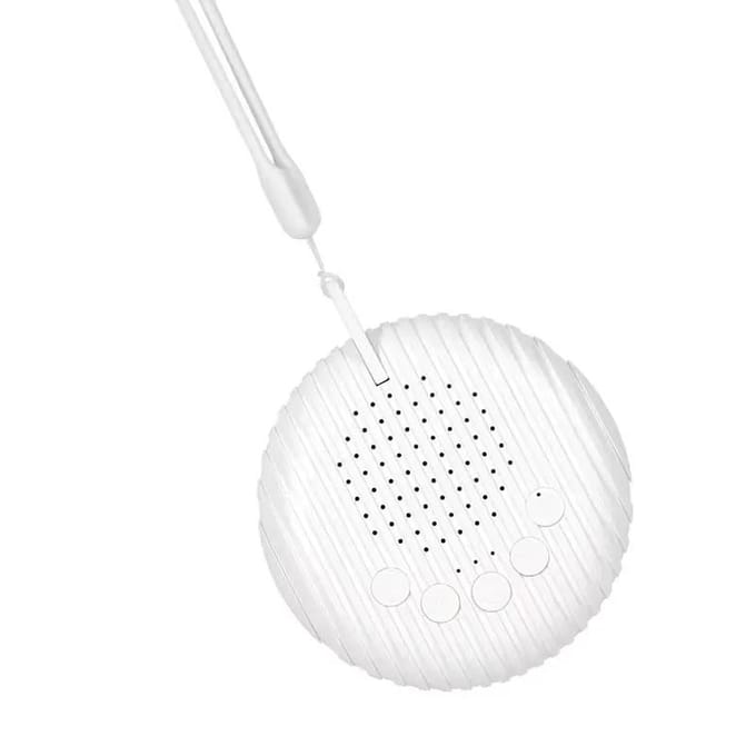 Machine à bruit blanc pour bébé 10 sons apaisants Volume réglable Machine de sommeil portable pour bébé Batterie rechargeable intégrée USB blanc
