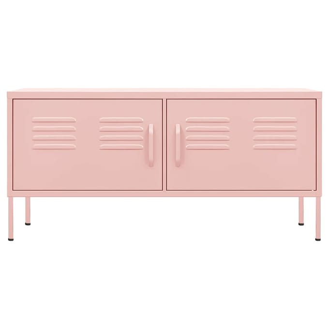 vidaXL - Tv-meubel - 105x35x50 - cm - staal - roze
