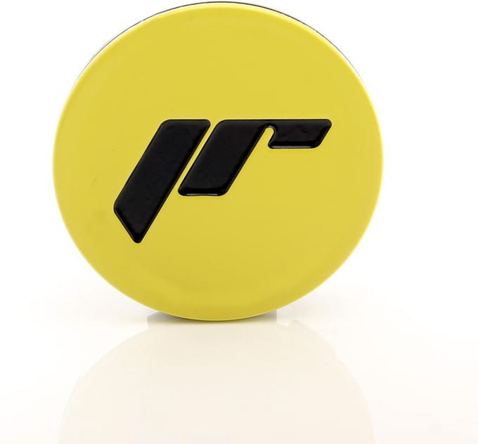 Japan Racing Wheels - Aluminum center cap (1pc) - type 087 - Yellow